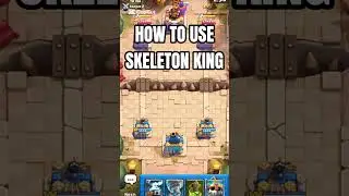 How to use skeleton king in clash Royale #clashroyale #howtodo #tutorial
