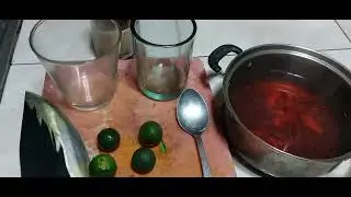 Homemade Fresh Boiled Turmeric with Honey Bee and  Fresh Calamansi... #health #healthy #honey