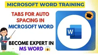 Spacing in Ms word | tabs for Auto Spacing In Microsoft Word | MICROSOFT WORD #msword