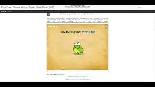 Play FLASH Games without Adobe Flash Player - No Flash Game 2023