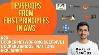 DevSecOps From First Principles in AWS #28 | Docker Networking - Docker0 Bridge | NAT | DNS