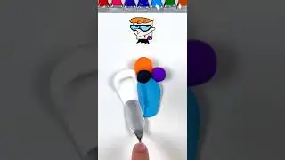 Mixing nostalgic cartoon characters colors #colormixing #oddlysatisfying #satisfying #guessthecolors