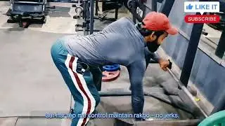 Single-arm dumbbell back workout | Target Muscle lats and Mid back | Ajuncut Gym Vlog |