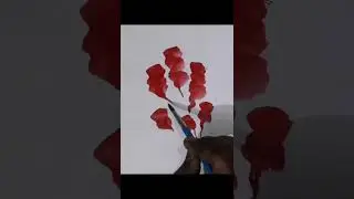 Swirling Passion Flower Painting 🌸 | Satisfying Floral Art #Shorts