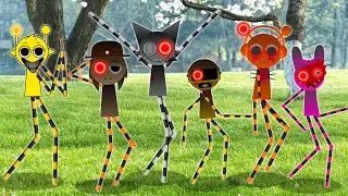 【 踏切アニメ 】SPRUNKIのギフトボックスを開けてみましょう🐹🍇💡Sprunki Incredibox as Fumikiri Railroad Crossings Meme