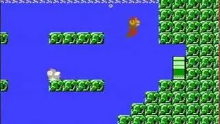 Super Mario Bros. Negative World , Secret Underwater Level (-1) (NES)