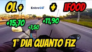 🔴Meu 1º Dia como Entregador OL do iFood pela Entregô! Vale a Pena?