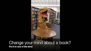 Dino at the Dorothy Henry Branch
