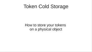 Token Cold Storage