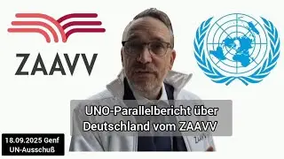 UNO-Parallelbericht &uuml;ber Deutschland vom ZAAVV  
