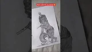 how to draw lord Krishna ji ka drawing #krishna #drawing #shortvideo #art