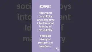 Hegemonic Identity | 60 Second Sociology (GCSE Sociological Theory)