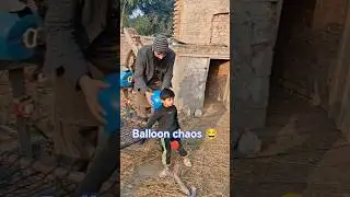 Balloon prank with a little kid 🎈😂 #balloon #funny #comedy #pakistan