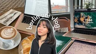 uni vlog | busy week as an international student in germany, office christmas party