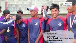 Triton Intra-College Cricket Tournament  #TritonCollege #DVeducation