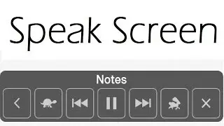New iOS 8 Speak Screen
