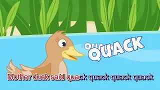 Five Little Ducks (Sing Along + Karaoke) ｜ Numbers Songs for Kids ｜ Counting Song for Children