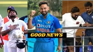 Rishabh pant health update |rishabh pant share a video and feel happy