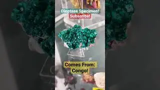 New Year, New Specimen: Dioptase! 🤩🎉 #shorts #minerals #rocks #dioptase
