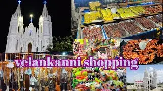 VELANKANNI SHOPPING STREET | Velankanni beach side shops | Street Shopping | Street Food