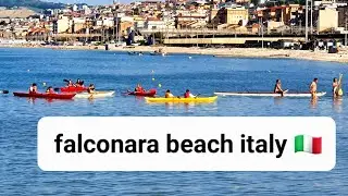 [Falconara Beach italy ] italy ka khoobsurat Samandar new vlog 2022