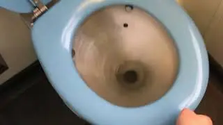 DB Bahn toilet: Vacuum Toilet on a train