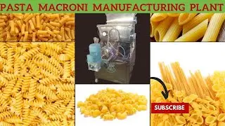 Macaroni Elbow Production line | macaroni extruder machine | Macaroni machine with Continuous Dryer