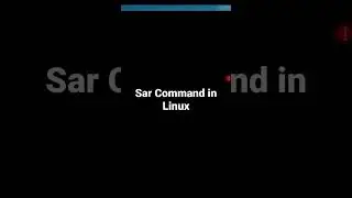 sar command in Linux 
