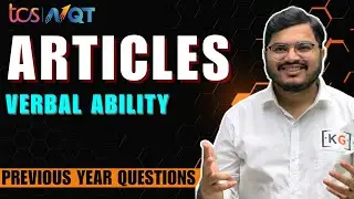 Articles - English Grammar for TCS 2025 | TCS Verbal Ability