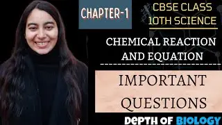 chemical reactions and equations important questions || chapter 1 #cbseclass10science #chetnamam