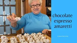 Italian Chocolate Amaretti - Almond Cookies:  (e49)