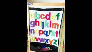 Flannel Boards & Alphabet Letters #educationaltoysforkids #alphabetlearning #kindergartenlearning