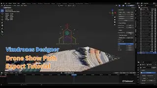 Export Drone Show Path Tutorial| Vimdrones Designer | Blender