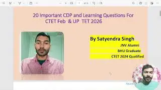 CTET CDP and Learning pyq revision class