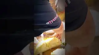 🥭 Amazing Durian Peeling at Home Shop 🏡 | Fresh King of Fruits #Shorts