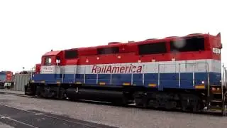 RailAmerica GP40X Startup
