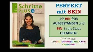 Perfekt mit SEIN oder HABEN | Schritte Plus Neu| Integration Course |DTZ Pr&uuml;fung| Schritte Plus|Telc