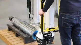 Dotec print cylinder handling device.
