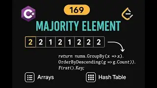 LeetCode 169: Majority Element | C# Solution | Boyer-Moore Voting Algorithm