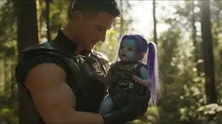 Left For Dead in an Alien Jungle Her Cries brought the Human Soldier to Save Her