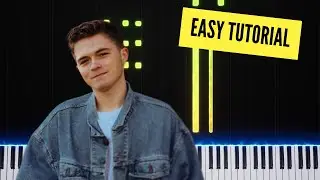 Two Wooden Beams, Josiah Queen - Piano Tutorial (EASY)
