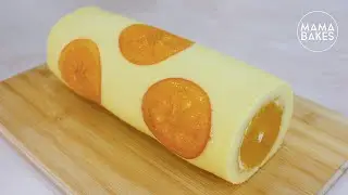 Orange Swiss Roll 香橙蛋糕卷「オレンジロールケーキ」오렌지 스위스 롤