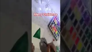 Paint an easy Christmas tree 🎄#christmascards
