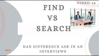 #powerbi #dax #difference #find #vs #search #ask #interview #question (Video -16)