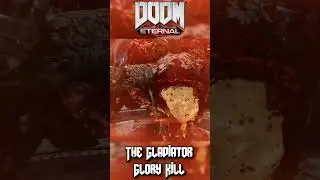 The Gladiator Boss Fight Glory Kill - DOOM Eternal👹 #doom #boss #fps #metal #demonslayer #shorts