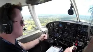 full flight Welshpool mid Wales airport to Hawarden airport in a  PA 28