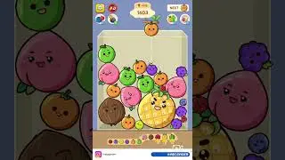 A Relaxing Game of Fruit Merge: 2 #nocommentarygameplay #fruitmerge #gameasmr