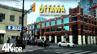Driving in Downtown Ottawa City, Canada 🇨🇦
