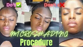 MICROSHADING Eyebrows Step by Step,Mapping & healing process| #microblading #eyebrows #ombre