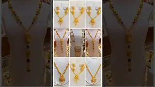 lightweight gold bridal necklace set design #goldjewellery #goldaccessories #goldnecklaceset #shorts
